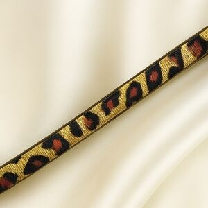 Fashion Leopard Print Choker Necklace – Gold Yellow & Black Spot Statement Jewel
